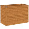 vidaXL Podwyższona grządka ogrodowa 100x50x69 cm, stal Corten