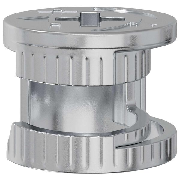 vidaXL Nakładki z zamkiem motylkowym 12 pcs Srebrny 15 x 11,5 mm Metal