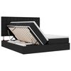 vidaXL Ł&oacute;żko z miejscem do przechowywania Czarny 180 x 200 cm
