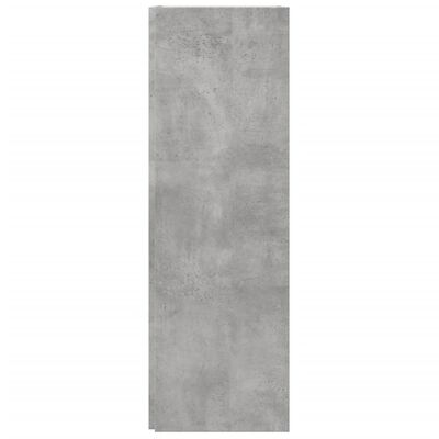 vidaXL Szafka narożna, szarość betonu, 33x33x100 cm, płyta wiórowa