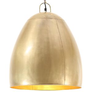 vidaXL Industrialna lampa wisząca, 25 W, mosiężna, okrągła, 42 cm, E27