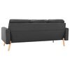 vidaXL 3-osobowa sofa, ciemnoszara, tapicerowana tkaniną
