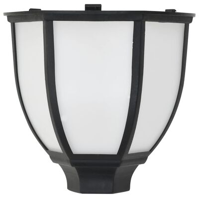 vidaXL Zewnętrzne lampy solarne LED, 3 szt., czarne