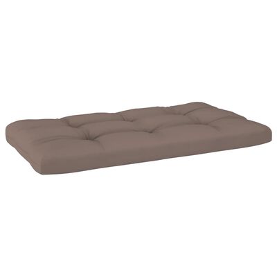 vidaXL Sofa 2-osobowa z palet, z poduszkami, czarna, drewno sosnowe