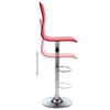vidaXL Stołki barowe, 2 szt., czerwone, sztuczna sk&oacute;ra
