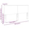 vidaXL Zagł&oacute;wek Biały 180 cm Materiał drewnopochodny