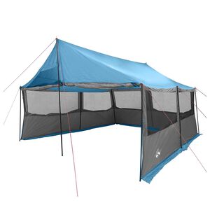 vidaXL Namiot rodzinny niebieski 450 x 400 x 265 cm Poliester i Stal