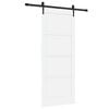 vidaXL Drzwi przesuwne ORKDAL Biały 83 x 202 cm Lite drewno sosnowe
