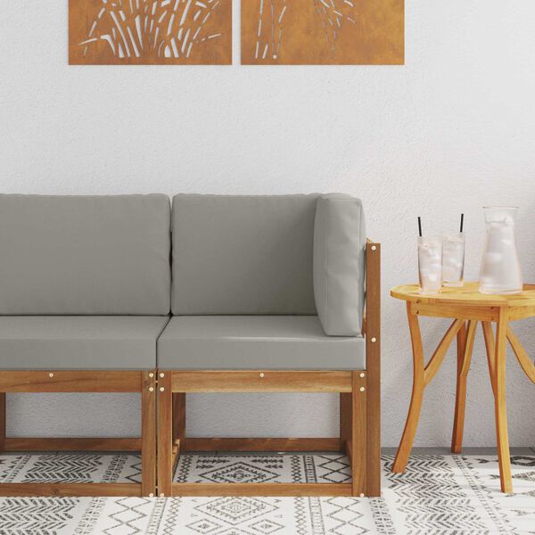 vidaXL Sofa narożna na zewnątrz Lite Drewno Akacji