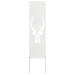 vidaXL Ekran zapewniający prywatność w ogrodzie Biały 32 x 140 cm