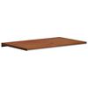 vidaXL Parapet okienny Brązowe Drewno 80 x 50 x 4,5 cm PVC