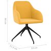 vidaXL Krzesła stołowe, 4 szt., musztardowe, obite aksamitem