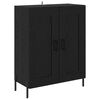 vidaXL Highboard Czarny Dąb 69,5 x 34 x 180 cm Materiał drewnopochodny