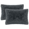vidaXL Poszewka na poduszkę 2 pcs HEERLEN antracytowy 50 x 80 cm