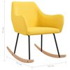 vidaXL Fotel bujany, musztardowy, tapicerowany tkaniną