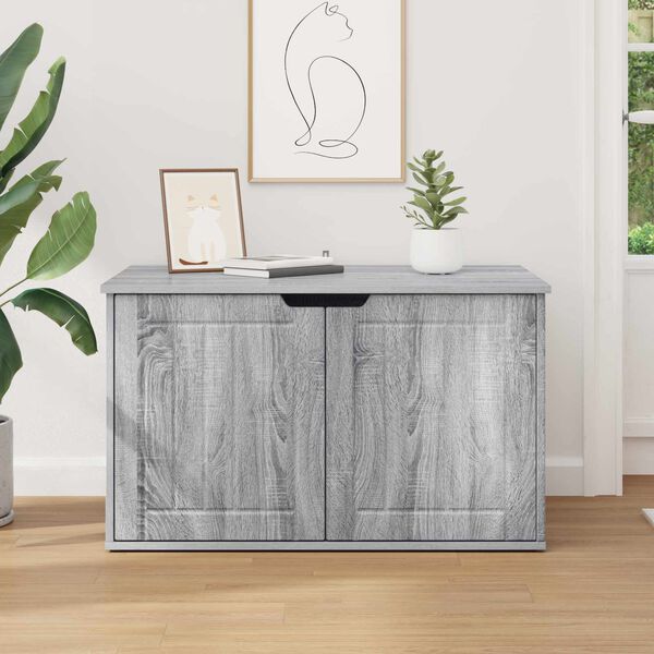 vidaXL Koty Dom Szary Sonoma 85 x 55 x 50,5 cm Materiał drewnopochodny