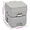 vidaXL Przenośna toaleta kempingowa z umywalką