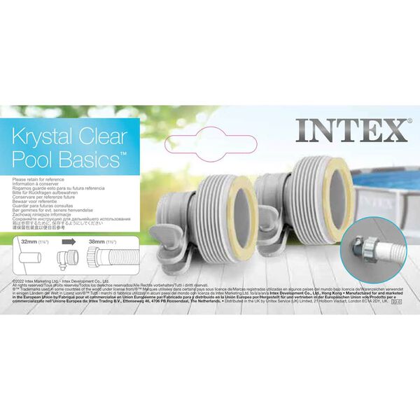 Intex Adapter B, 2 szt., 32 mm i 38 mm