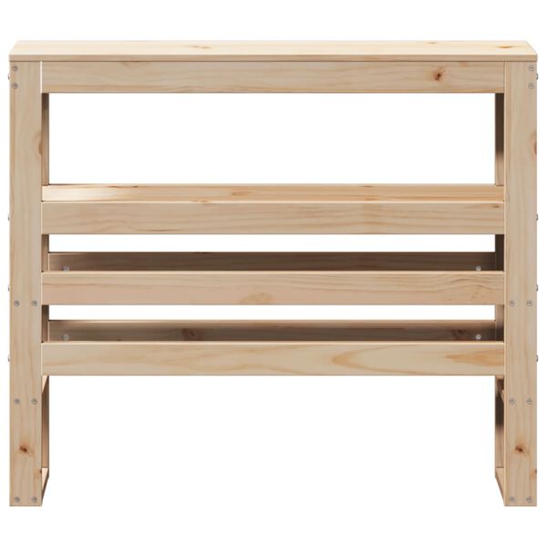 vidaXL Wezgłowie do ł&oacute;żka, z p&oacute;łkami, 75 cm, lite drewno sosnowe