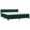 vidaXL Ł&oacute;żko typu Box Spring z materacem Ciemnozielone 180x220 cm