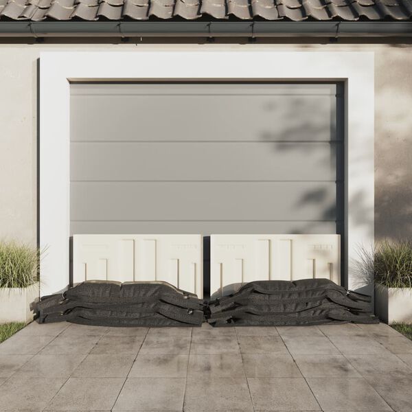 vidaXL Worki przeciwpowodziowe, 10 szt., ciemnozielone, 103x25 cm HDPE