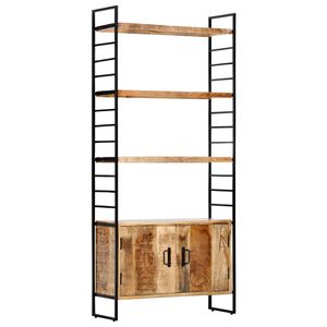 vidaXL Regał na książki, 4 poziomy, 80x30x180 cm, surowe drewno mango