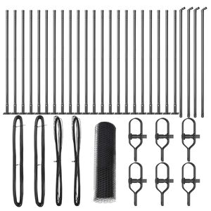 vidaXL Słupek ogrodzeniowy. Szary 50 x 0,5 m (rozmiar oczka 13 mm)