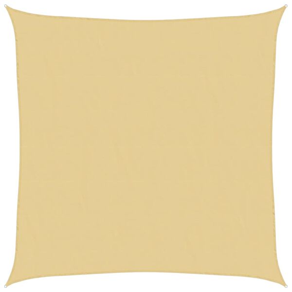 vidaXL Żagiel przeciwsłoneczny, piaskowy, 3x3 m, 100% poliester