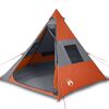 vidaXL Namiot turystyczny, tipi, 7-os., pomarańczowy, wodoszczelny