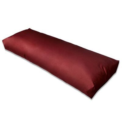 vidaXL Wyściełana poduszka na oparcie, 120x40x10 cm, ciemnoczerwone
