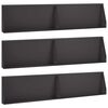 vidaXL Mur oporowy 6 szt. 100 x 12 x 50 cm Stal Czarny