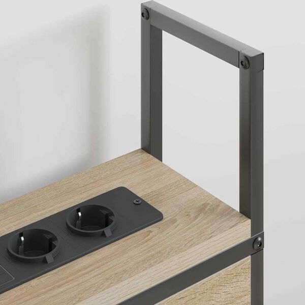 vidaXL Szafka z Ładowaniem dąb sonoma 135 cm Materiał drewnopochodny