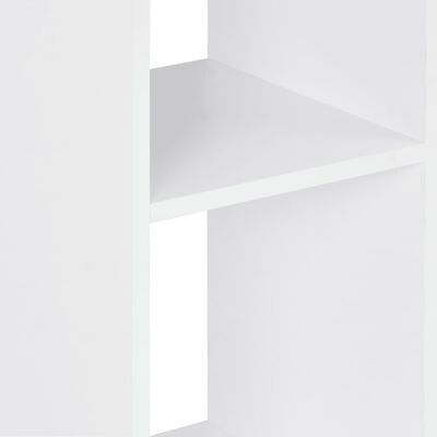 vidaXL Stolik barowy, biel i dąb sonoma, 60 x 60 x 110 cm