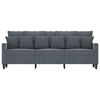 vidaXL Sofa 3-osobowa, ciemnoszara, 180 cm, obita aksamitem