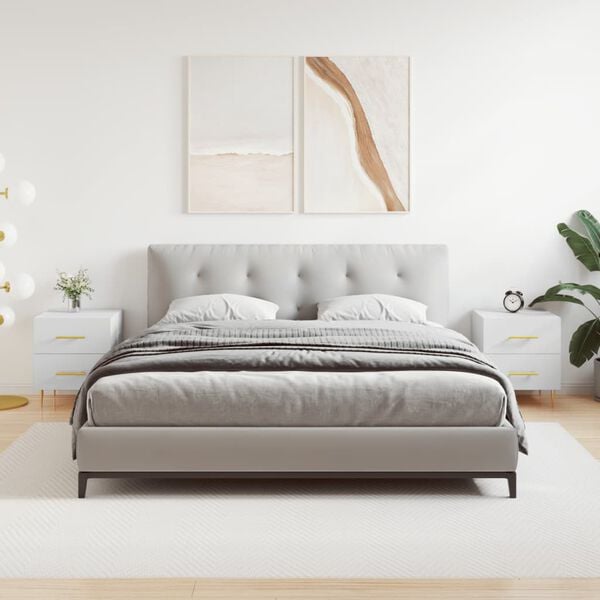 vidaXL Szafki nocne, 2 szt., białe, 40x35x47,5 cm