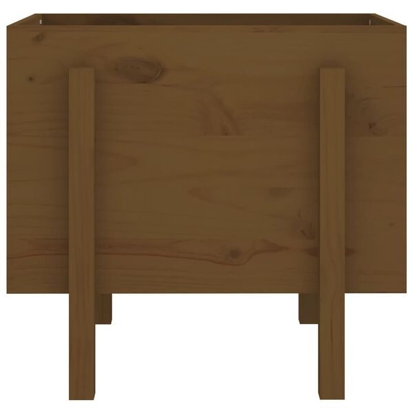 vidaXL Donica, miodowy brąz, 62x50x57 cm, lite drewno sosnowe