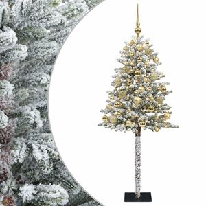vidaXL Sztuczna choinka z bombkami 120 cm 150 LED Ciepła biel