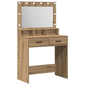 vidaXL Toaletka Dąb rzemieślniczy 79 x 41 x 135 cm Drewno inżynieryjne