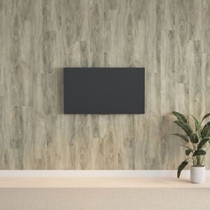 vidaXL Panele ścienne, drewnopodobne, szare, PVC, 2,06 m&sup2;