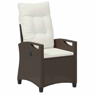 vidaXL Krzesła ogrodowe z regulowanym oparciem 56 x 60 x 112 cm stal