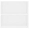 vidaXL Regał, biały, 80x30x76,5 cm, materiał drewnopochodny