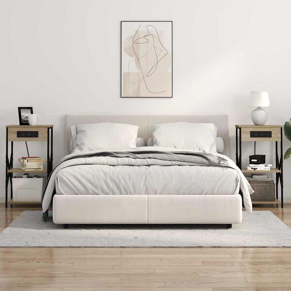 vidaXL Szafka Nocna Dąb Sonoma 41 x 31 x 76 cm Materiał drewnopochodny