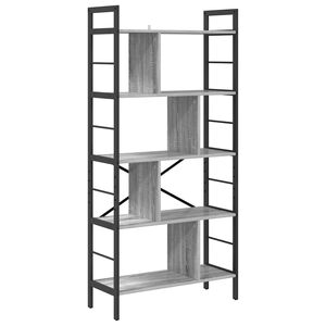 vidaXL P&oacute;łka na książki 9 poziomy 75 x 30 x 156 cm Drewno inżynieryjne