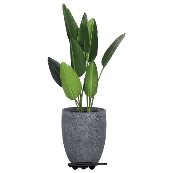 vidaXL W&oacute;zki transportowe na 8 k&oacute;łkach, 20 szt., czarne, PP, 150 kg