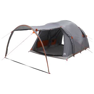 vidaXL Namiot tunelowy 370 x 275 x 210 cm Szary i pomarańczowy