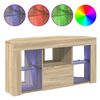 vidaXL Kątowa szafka LED pod telewizor Dąb Sonoma 100 x 40 x 50 cm
