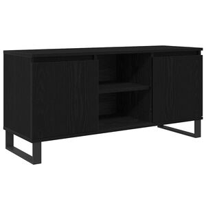 vidaXL Szafka pod telewizor 104 x 35 x 50 cm Czarny Dąb