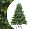 vidaXL Sztuczna choinka z zawiasami Zielony 120 cm PVC, PE i stal