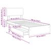 vidaXL Ł&oacute;żko z miejscem do przechowywania Dąb Sonoma 90 x 190 cm