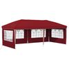 vidaXL Namiot imprezowy rozkładany 575 x 289 x 245 cm bordowy